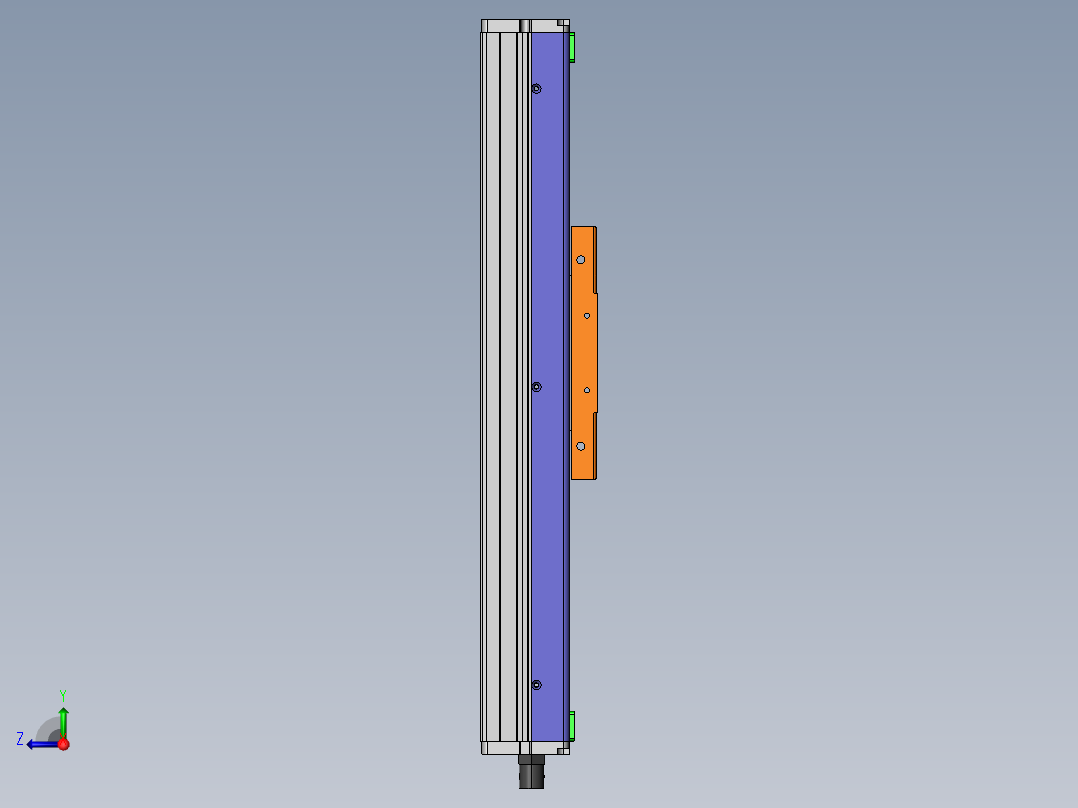 MCH丝杆全封闭MCH10-M-100WB右视图