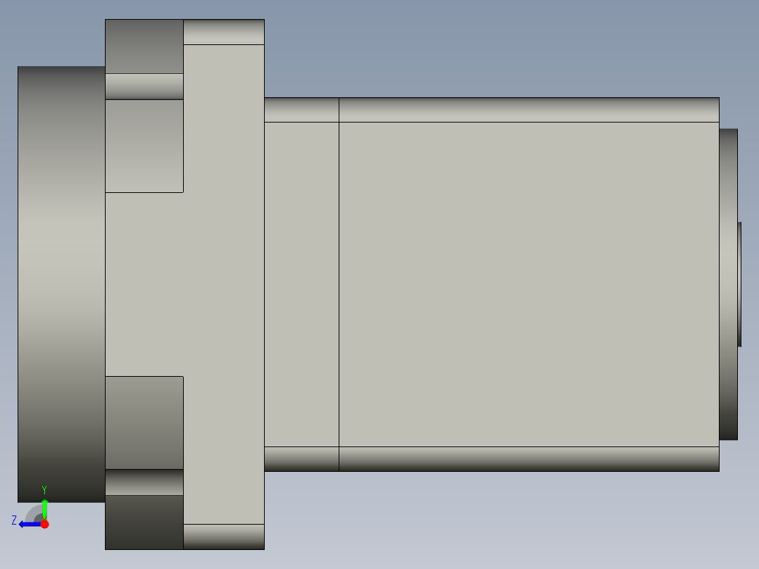 中空旋转平台KFN85-L2-10-L-20-N右视图
