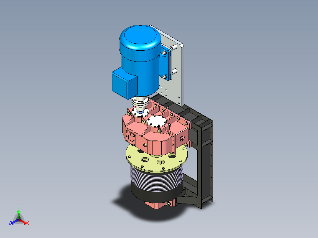 起重卷扬机卷筒三维