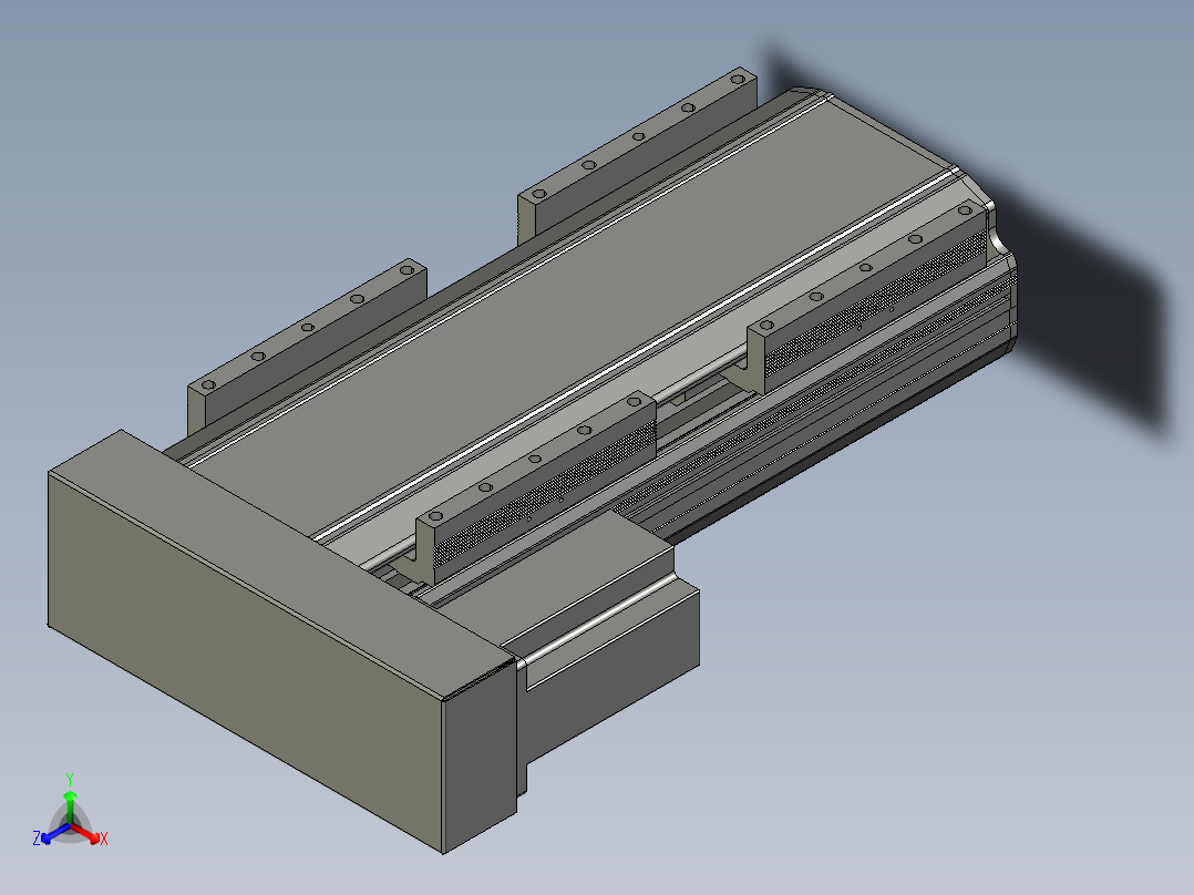 直线模组LHA170-S200-L设计图纸正等轴测图