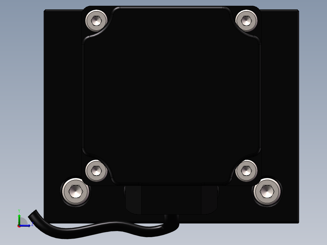 300mm步进电机滑台左视图