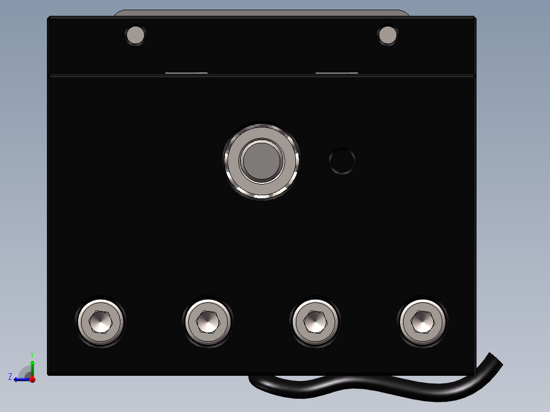 300mm步进电机滑台右视图