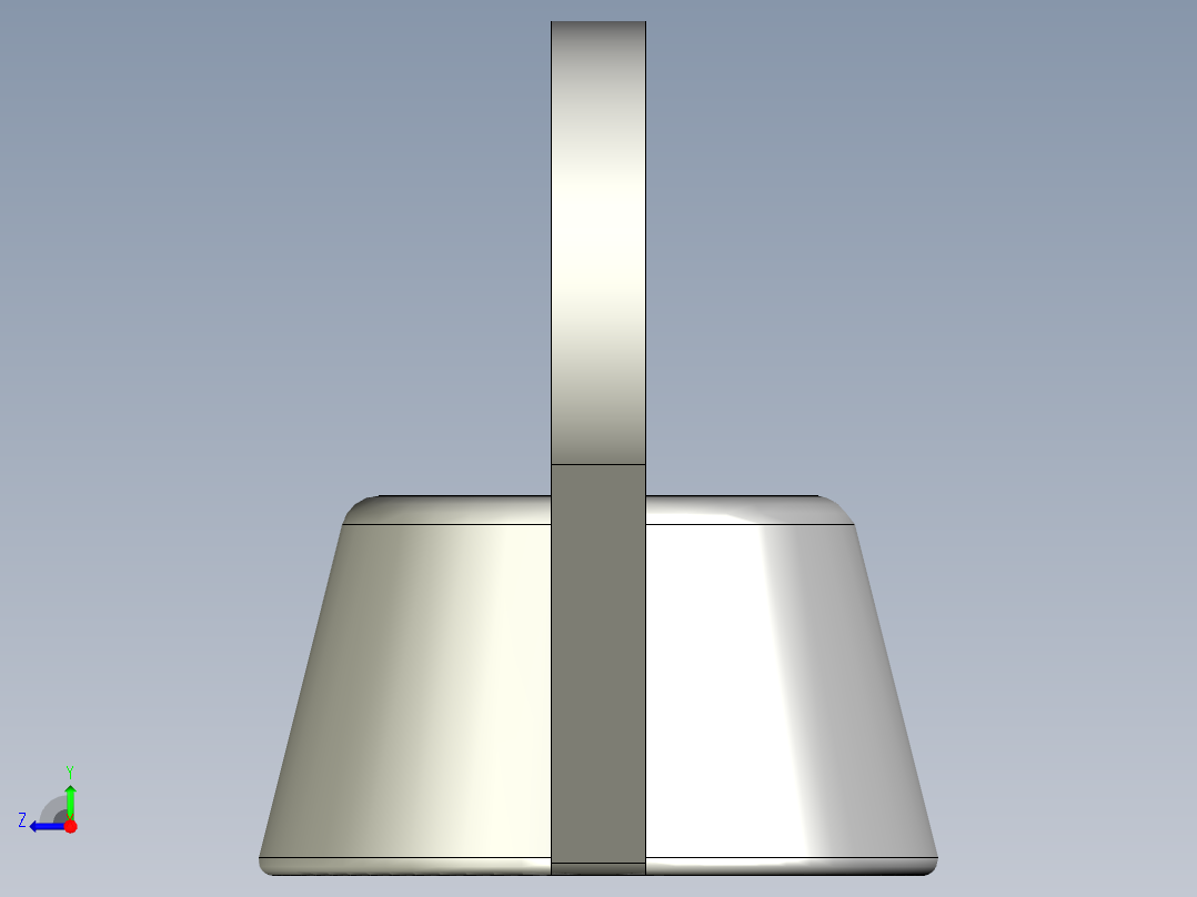 蝶形螺母右视图