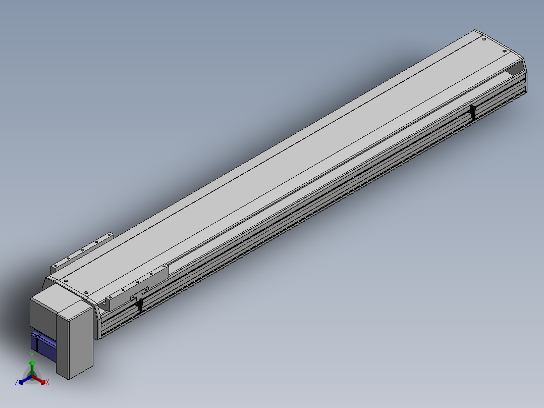 精密模组MT220-L150-1300-RD-M75-C4正等轴测图