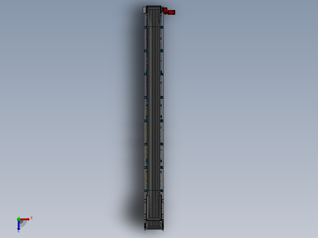 【B18】【STP】【Inventor】【转】槽式皮带输送机俯视图