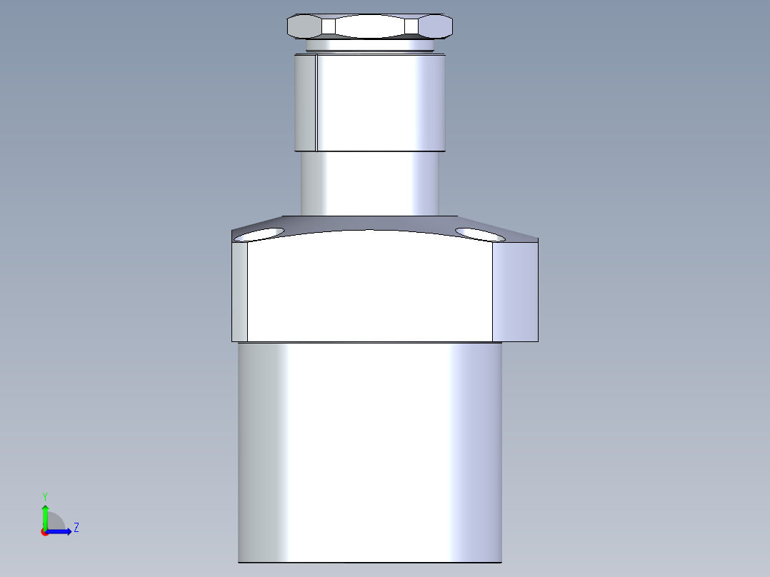 KOSMEKLG1050-SR-Y45多系列多零件图纸模型左视图
