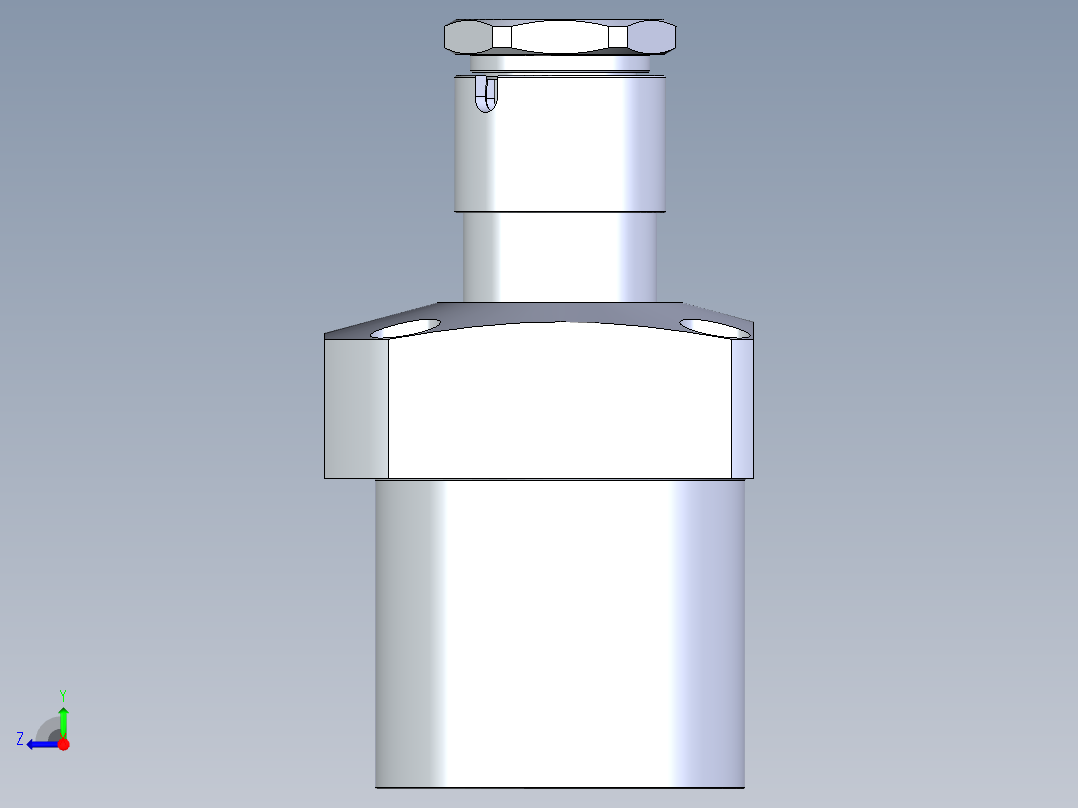 KOSMEKLG1050-SR-Y45多系列多零件图纸模型右视图