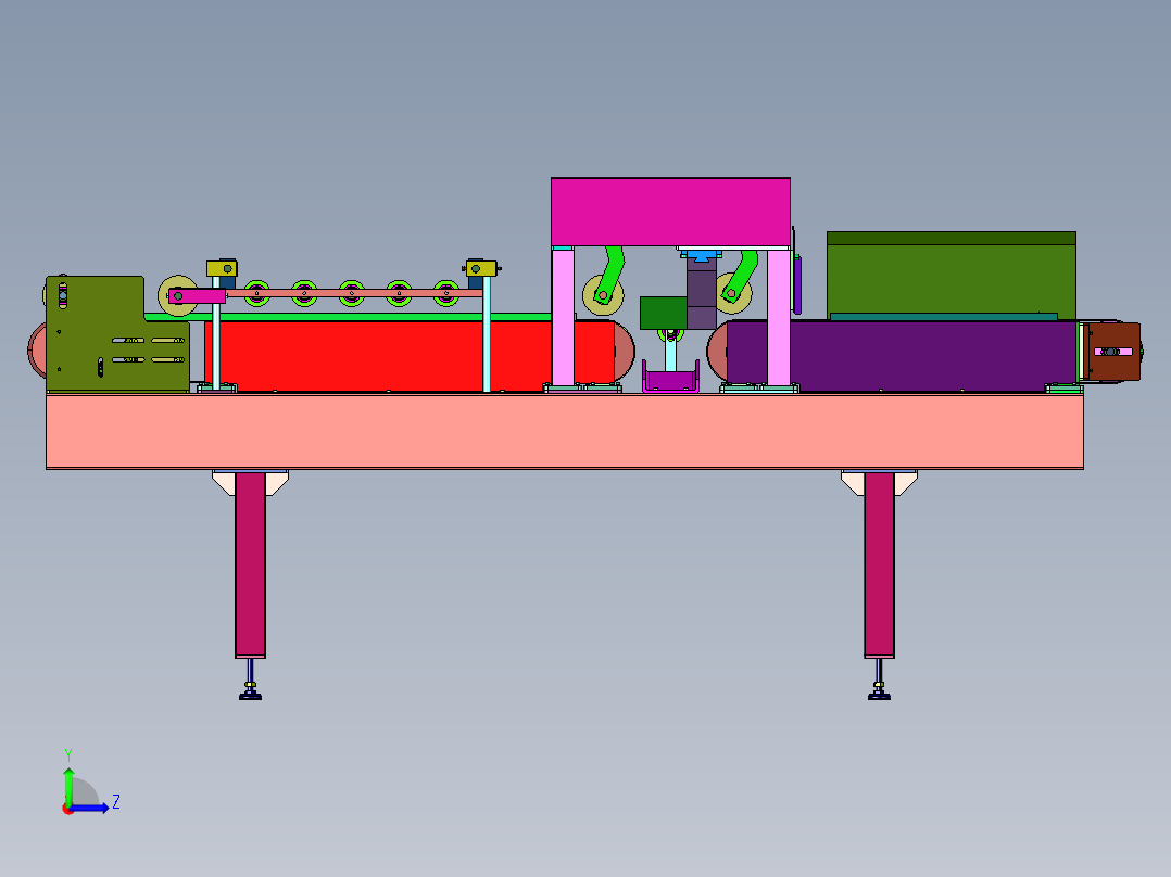 地板边缘自动封蜡机左视图