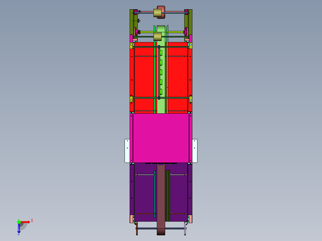 地板边缘自动封蜡机俯视图