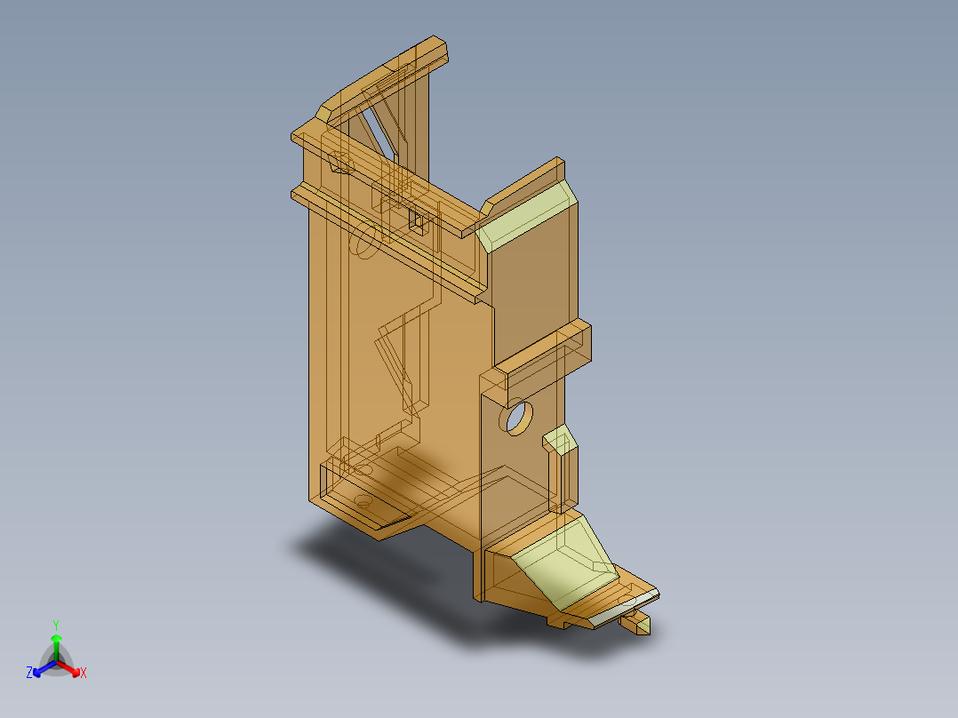 爱普生打印机支架的注射模具设计-滑块抽芯注塑模含开题及9张CAD图正等轴测图