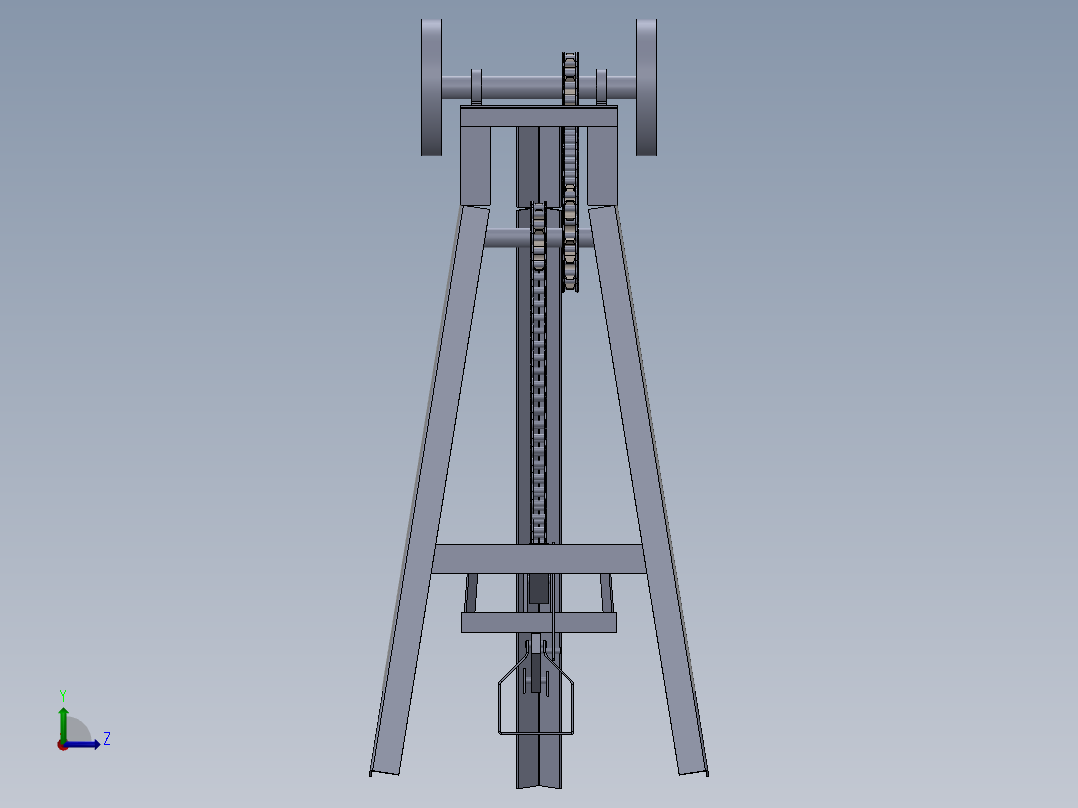 脚踏式磨床结构3D图纸 Solidworks设计左视图