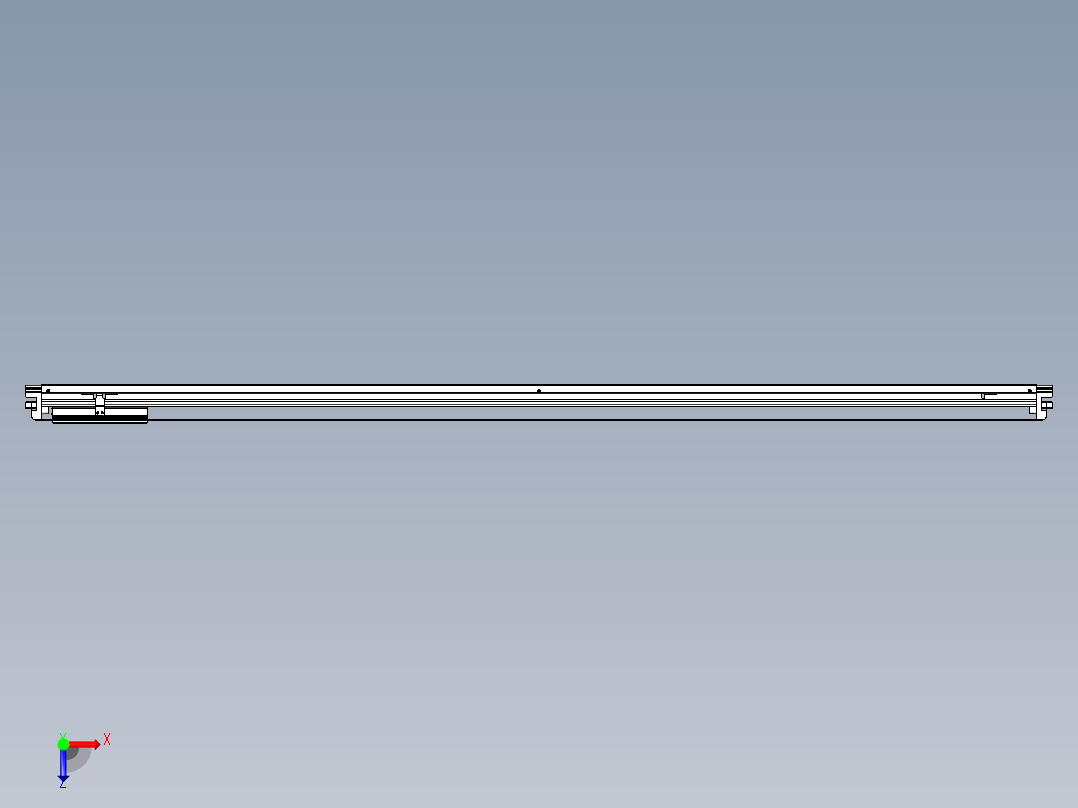 威洛博VL系列直线电机模组-VL14S3-S1950俯视图