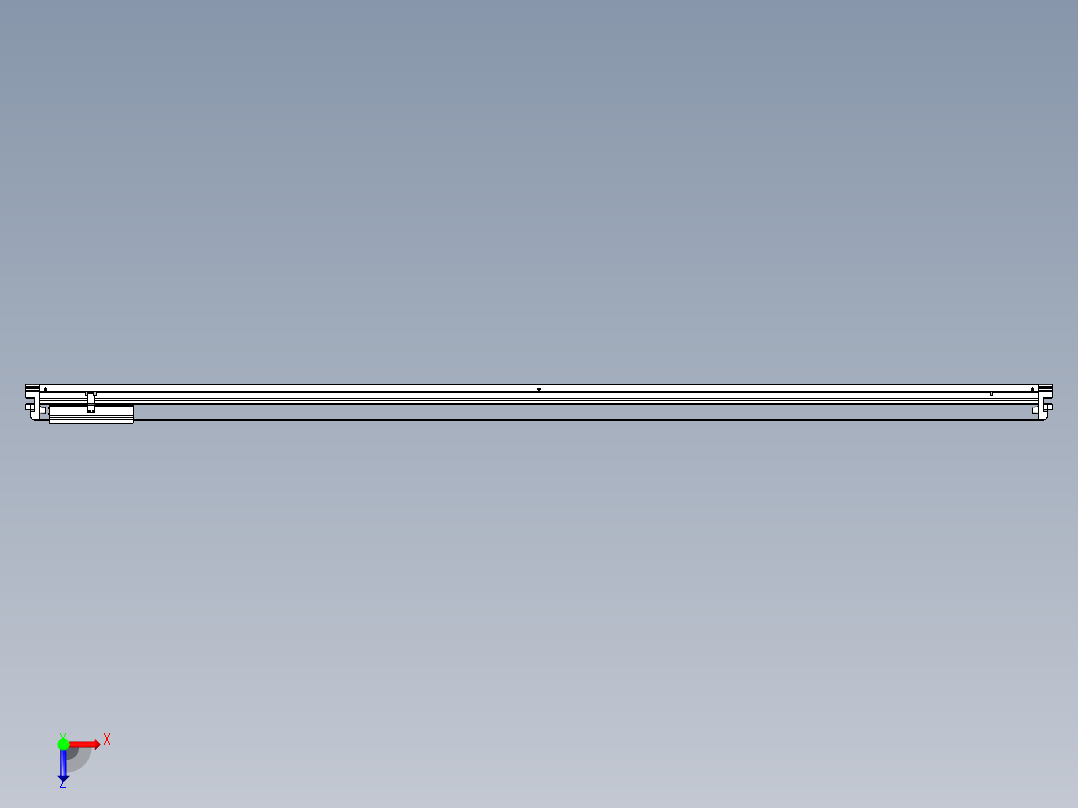 威洛博VL系列直线电机模组-VL22H3-S2250俯视图
