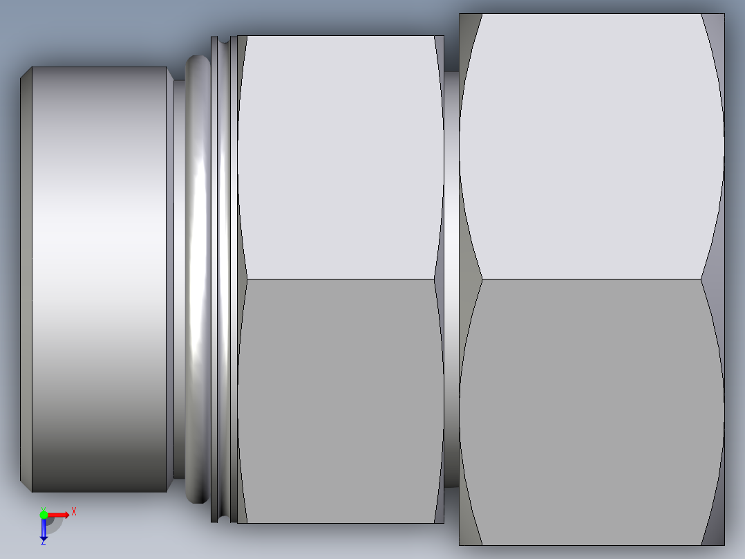 卡套式工业通用硬管接头EO_Swivel_connector_EGEO38SMCF俯视图