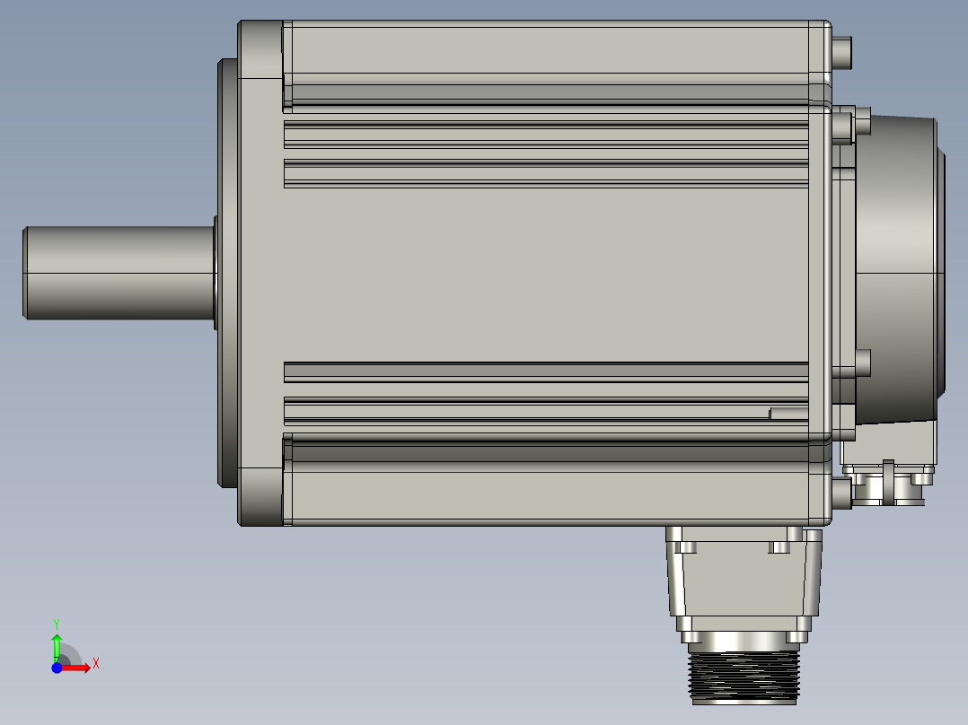 电机MS6G-130CM15B2-22P3前视图