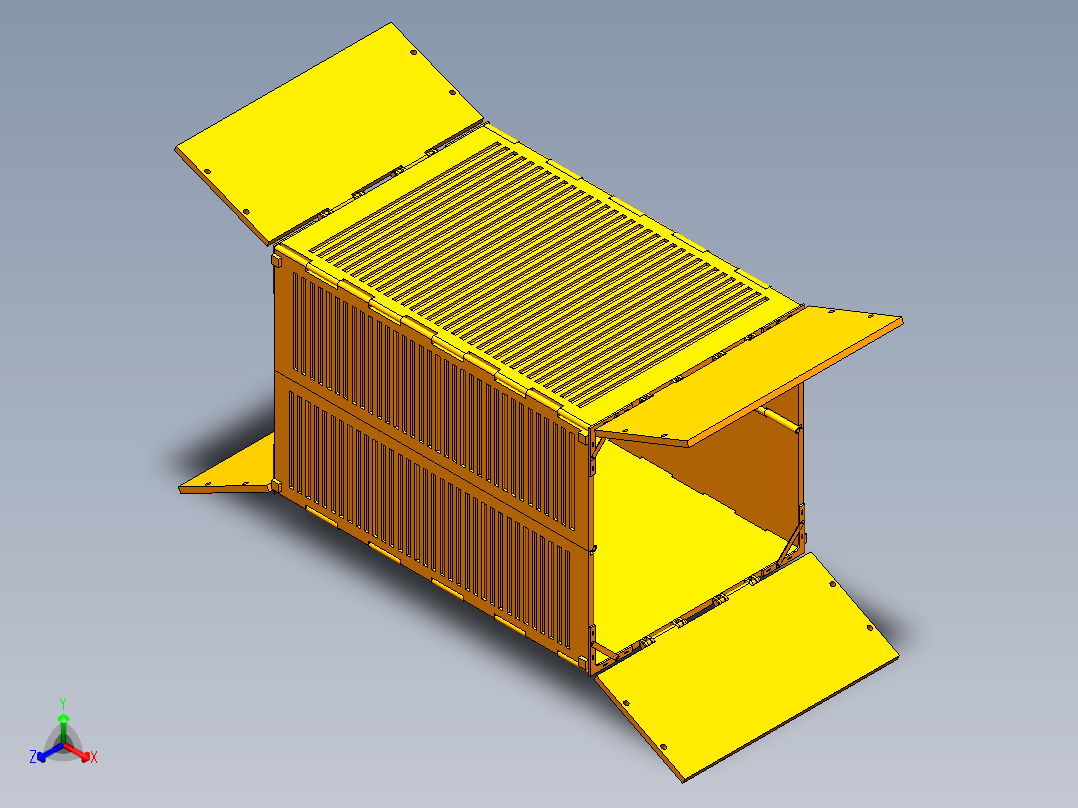 集装箱建模正等轴测图