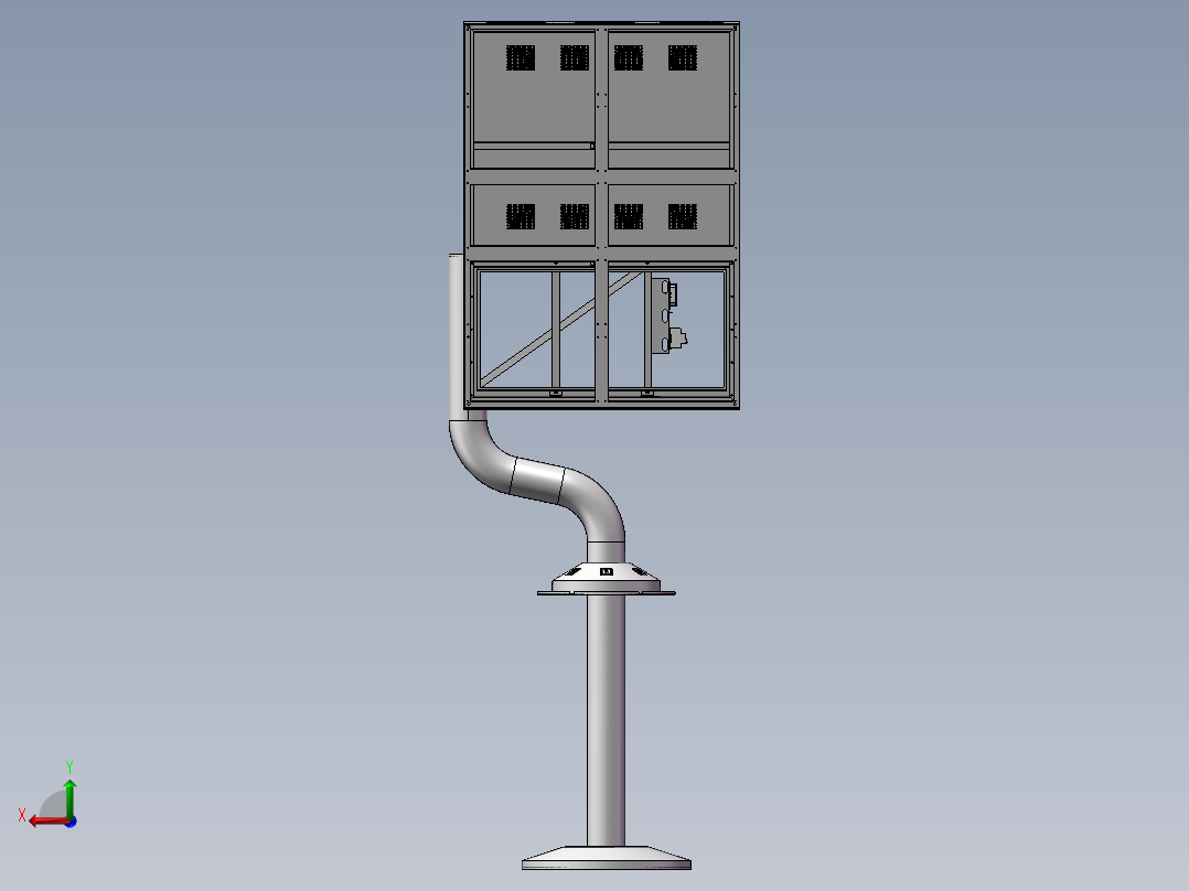 广告牌机箱后视图