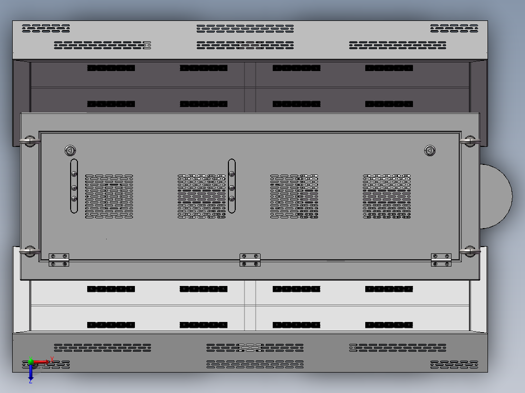 广告牌机箱俯视图