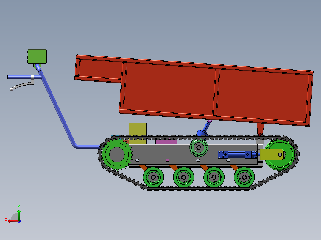 履带式装运车SW三维==1467950==200后视图