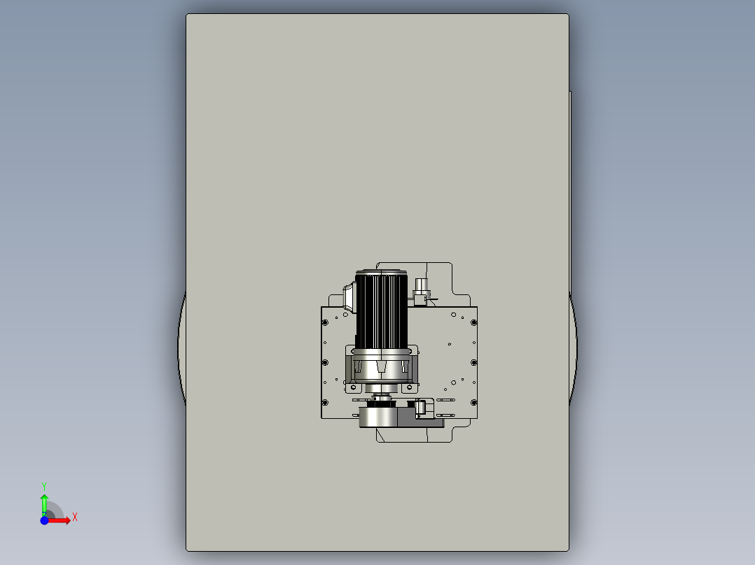 高速龙门自动螺丝机3D数模图纸 STP格式前视图