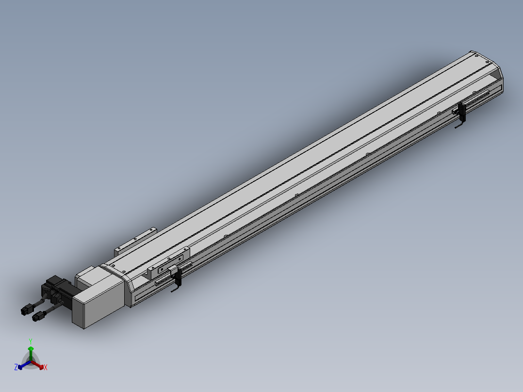 精密模组MT100-L78-800-R-M10-C4正等轴测图