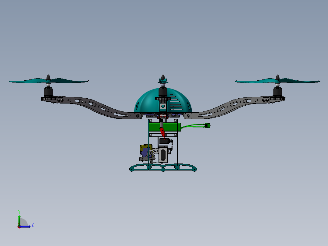 无人机001左视图