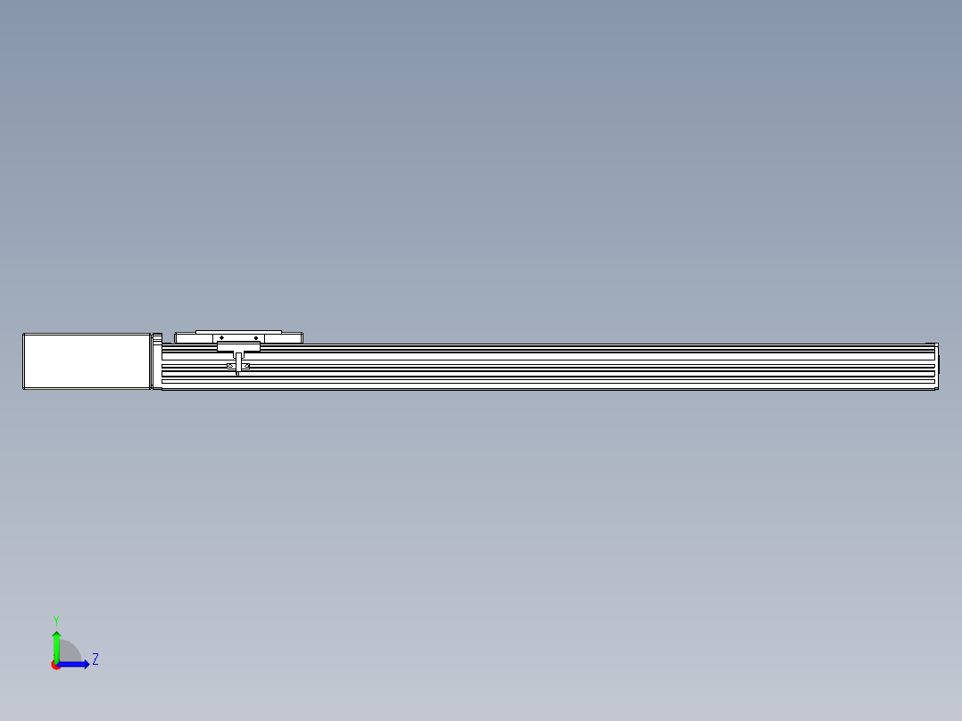 同步带全封闭直线模组TPA-HCB-110D-90-L700-MR-Y-P40-N3左视图