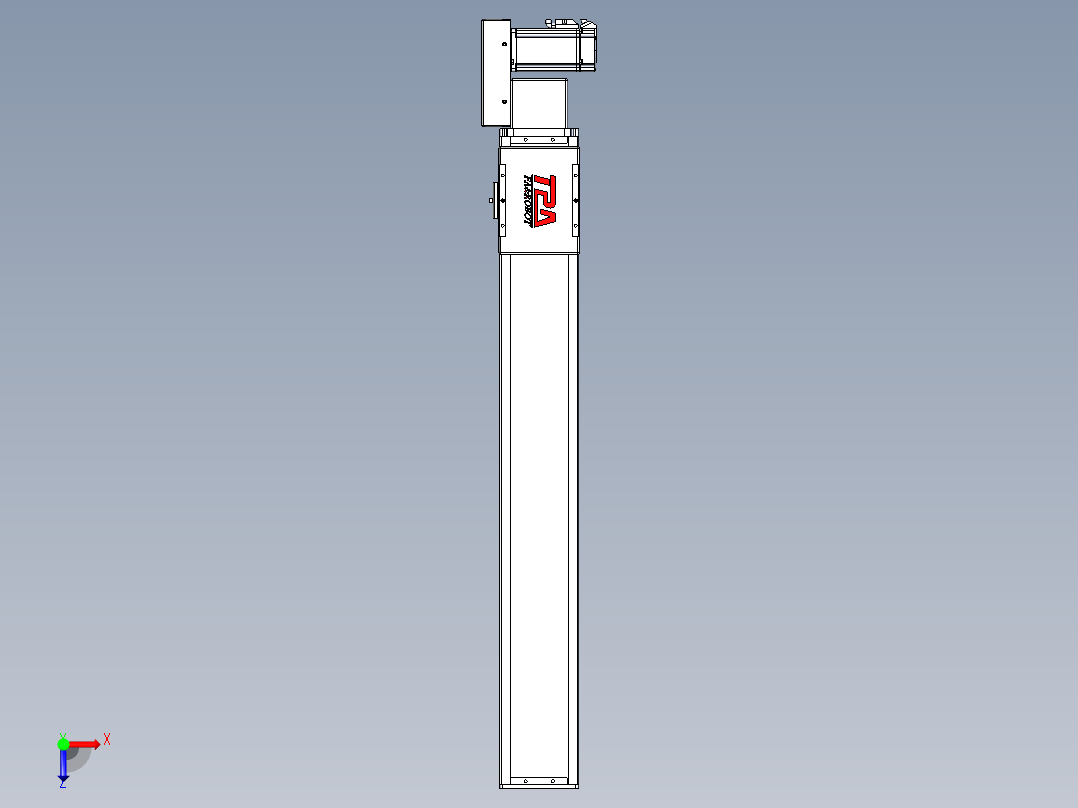 同步带全封闭直线模组TPA-HCB-110D-90-L700-MR-Y-P40-N3俯视图