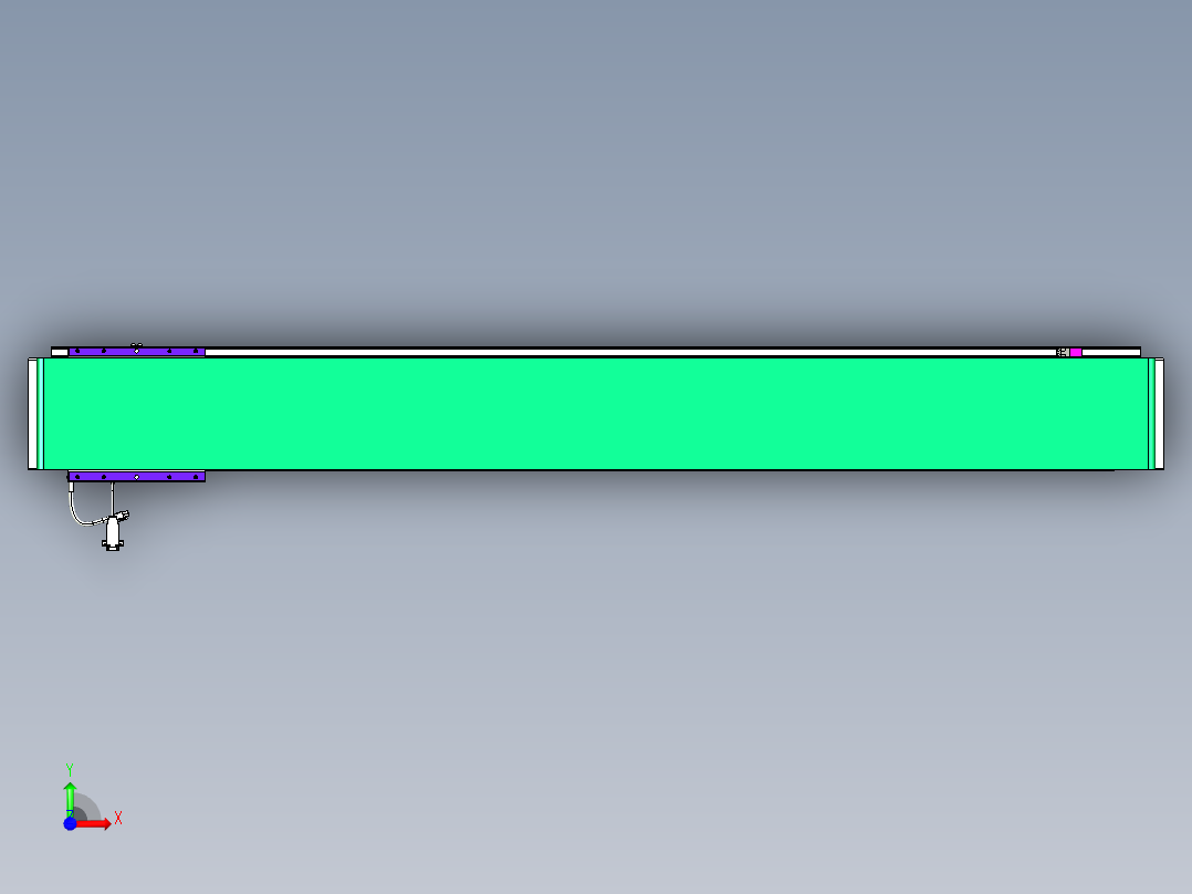 威洛博VL系列直线电机模组-VL17E3-S1400前视图