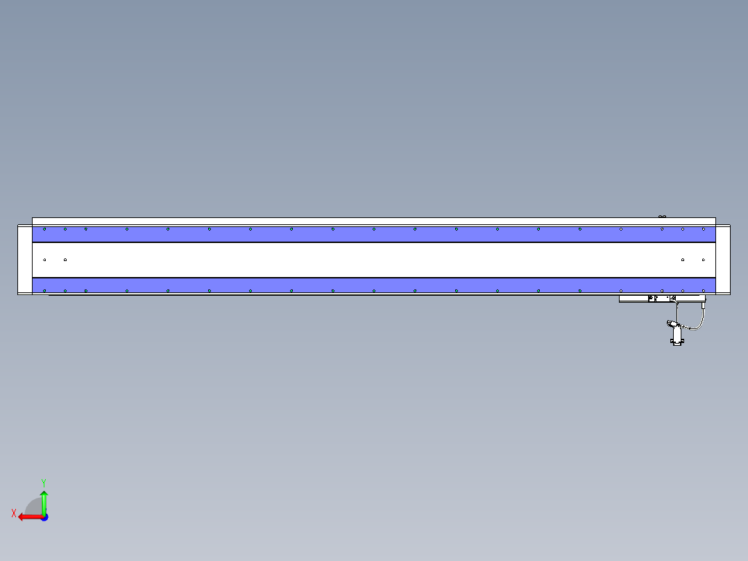 威洛博VL系列直线电机模组-VL17E3-S1400后视图