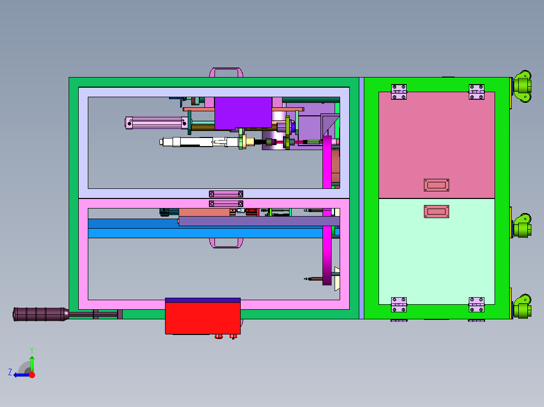 短轴端面打螺栓机右视图