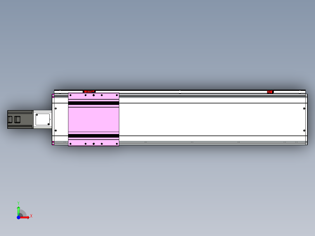 VF丝杆传动-一般环境VF22-L20-C-S750-BC-P75-C4前视图