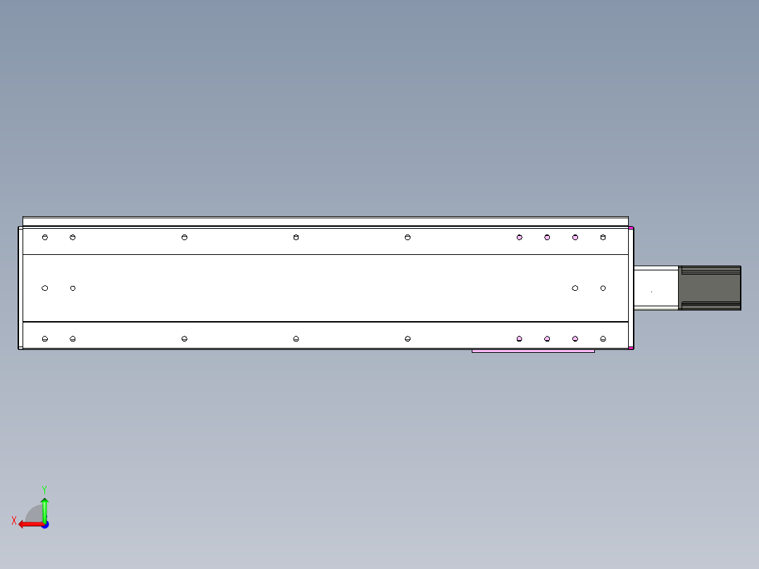 VF丝杆传动-一般环境VF22-L20-C-S750-BC-P75-C4后视图