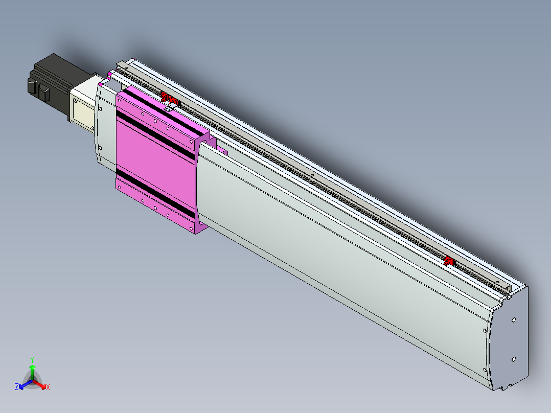 VF丝杆传动-一般环境VF22-L20-C-S750-BC-P75-C4正等轴测图
