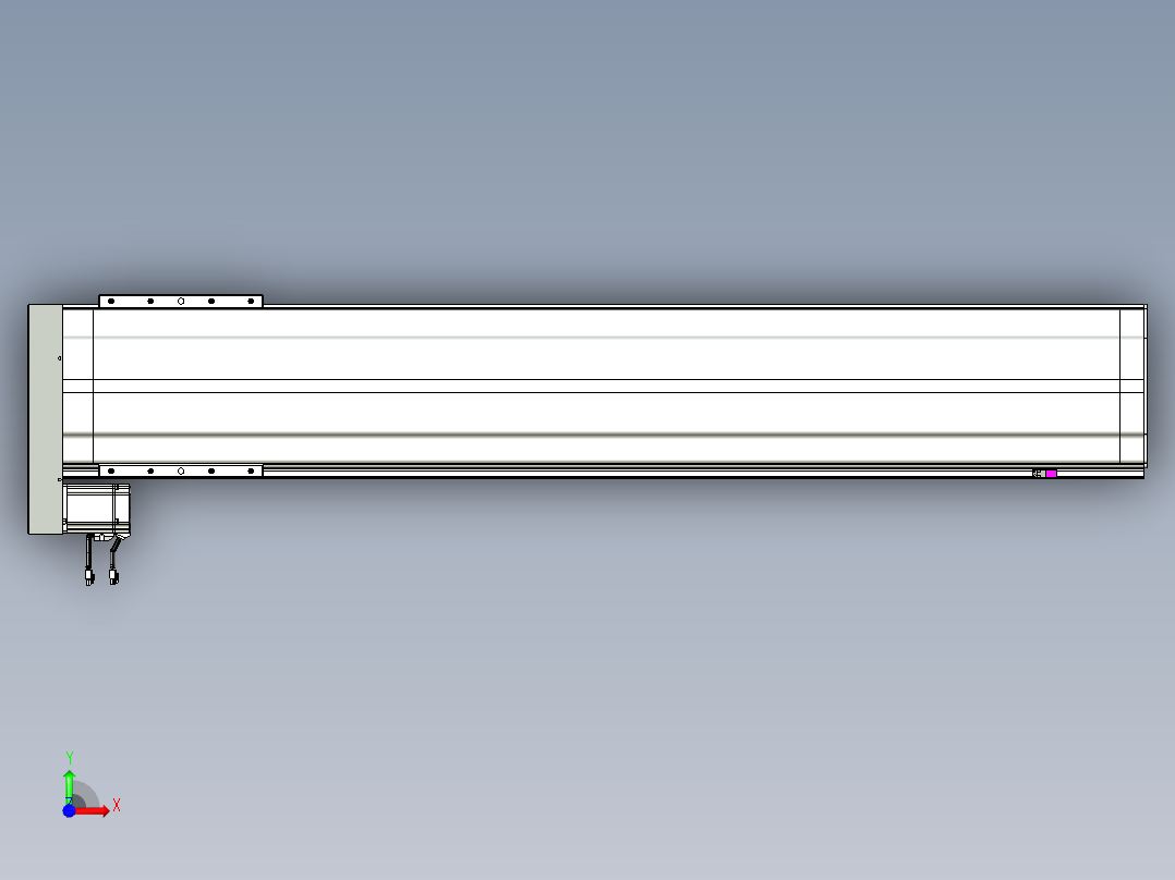 VF丝杆传动-一般环境VF27-Lxx-C-S1400-BL-ZP75-C3前视图