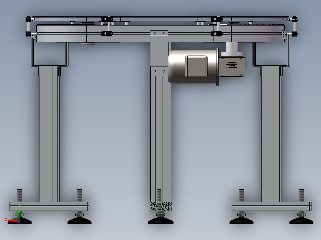 环形柔性链输送机sw16可编辑后视图