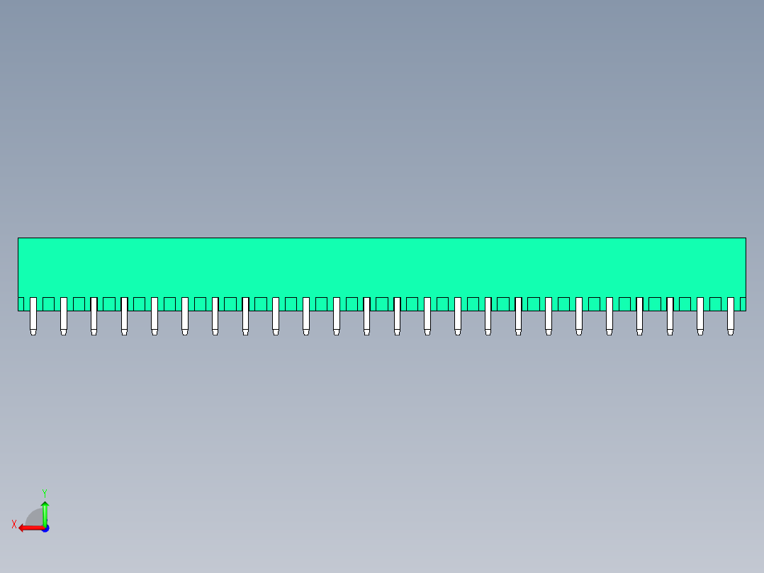 DEGSON 2EDG 系列 5.0mm 可插拔接线端子组-2EDGV-5.0-24P-14-00AH后视图