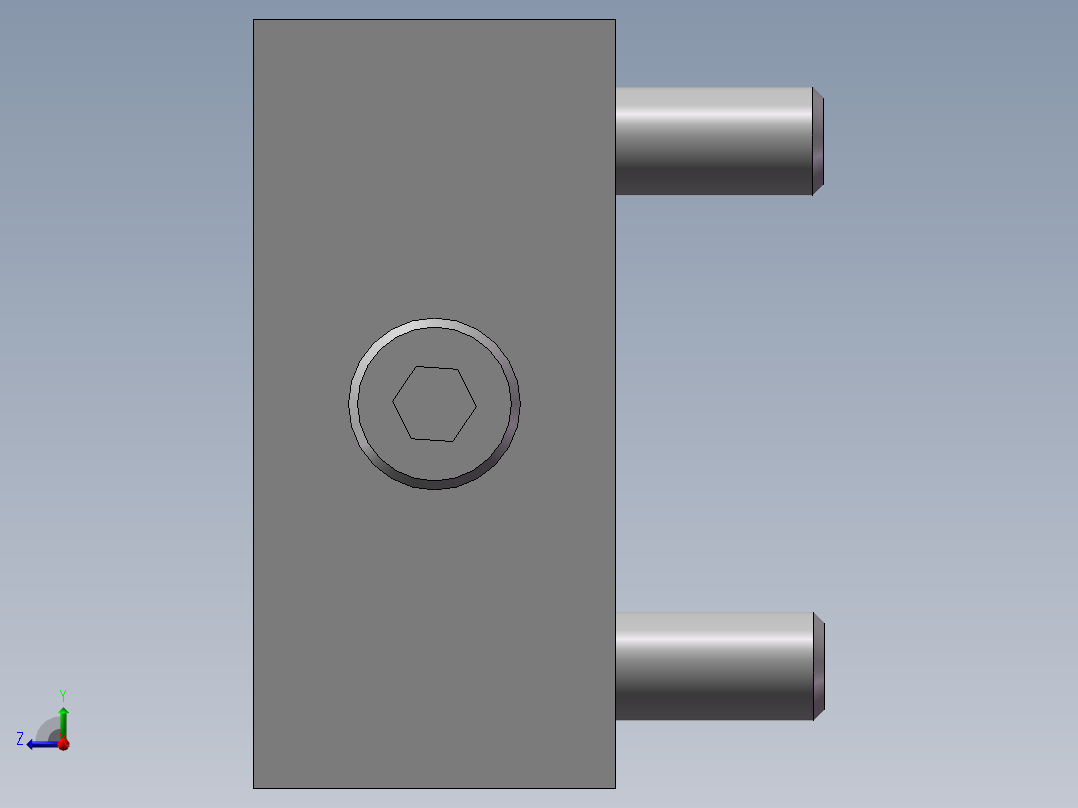 力士乐液压阀-LFA_25_WEA-7X方向控制盖板右视图