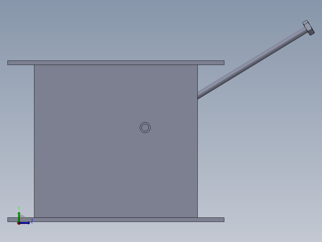 除尘器8000cfm左视图