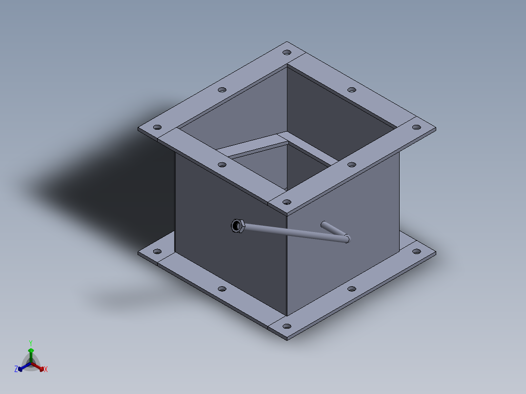 除尘器8000cfm正等轴测图