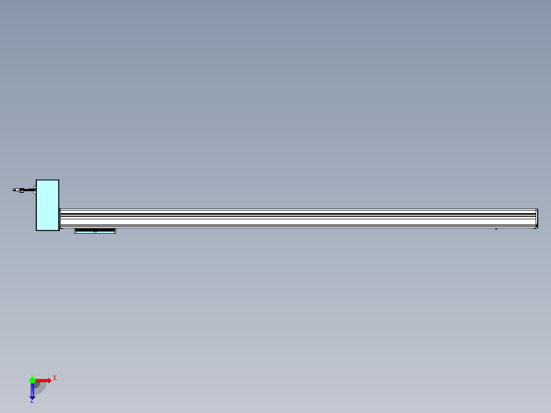 威洛博VBC同步带传动一无尘环境VBC14-L45-S1550-BRD-ZP75-C3俯视图