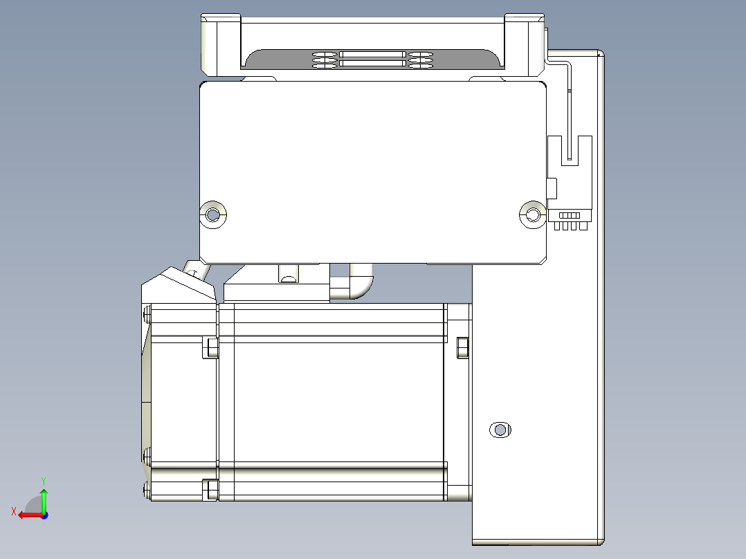 同步带全封闭直线模组TPA-HCB-105D-90-L100-LP-C-P20-N3后视图