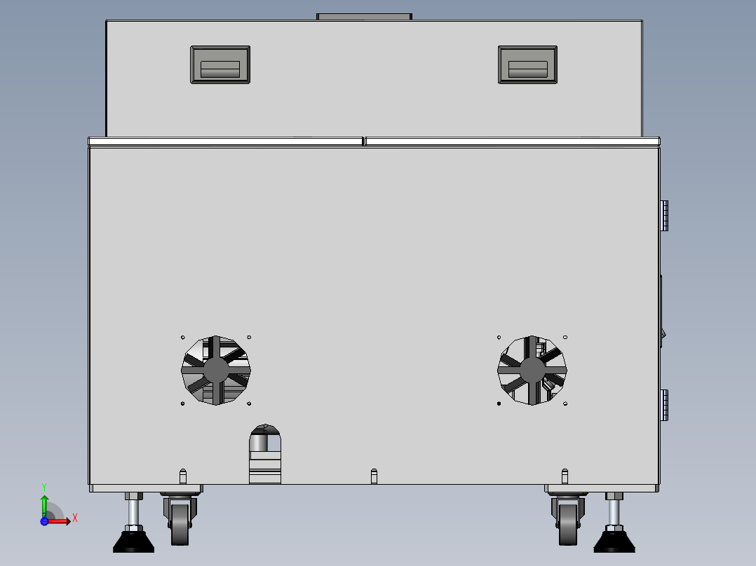真空泵静音箱1580572前视图
