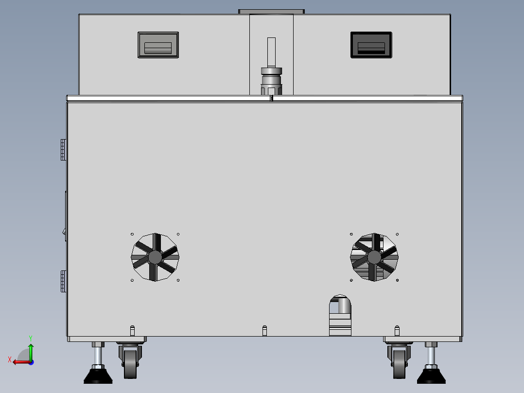 真空泵静音箱1580572后视图