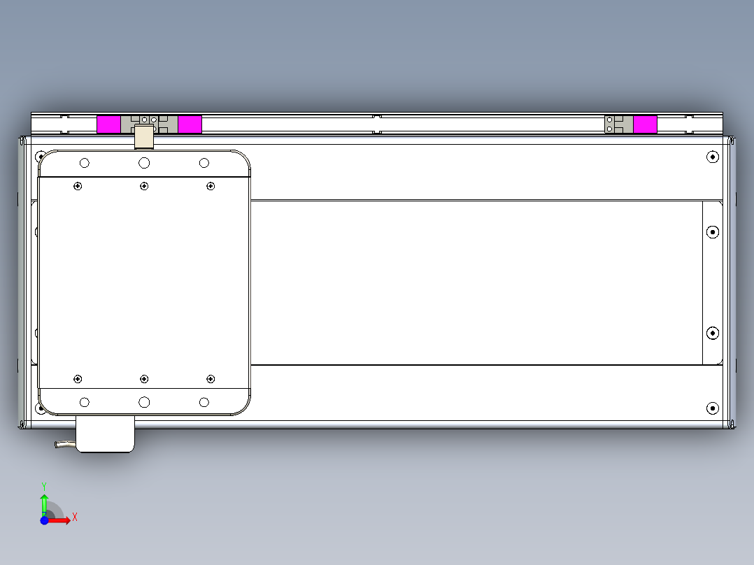 威洛博LC系列3d模型模组LC22H1Y-S350前视图