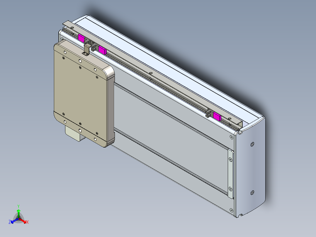 威洛博LC系列3d模型模组LC22H1Y-S350正等轴测图
