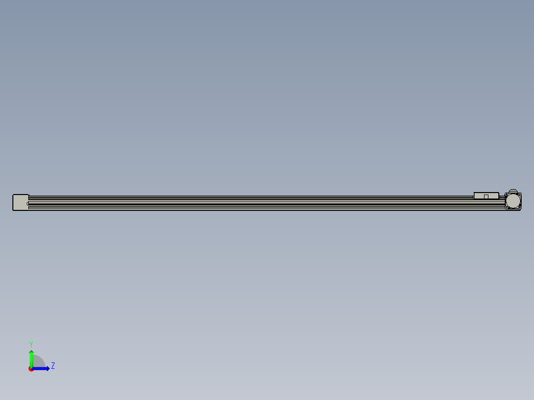 威洛博直线电机模组EB4-L80-S1550-R-57-MS3左视图
