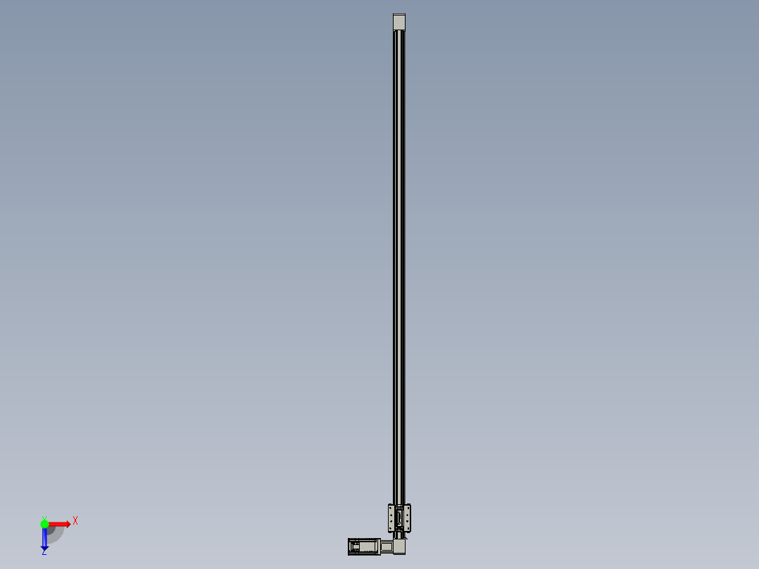 威洛博直线电机模组EB4-L80-S1550-R-57-MS3俯视图