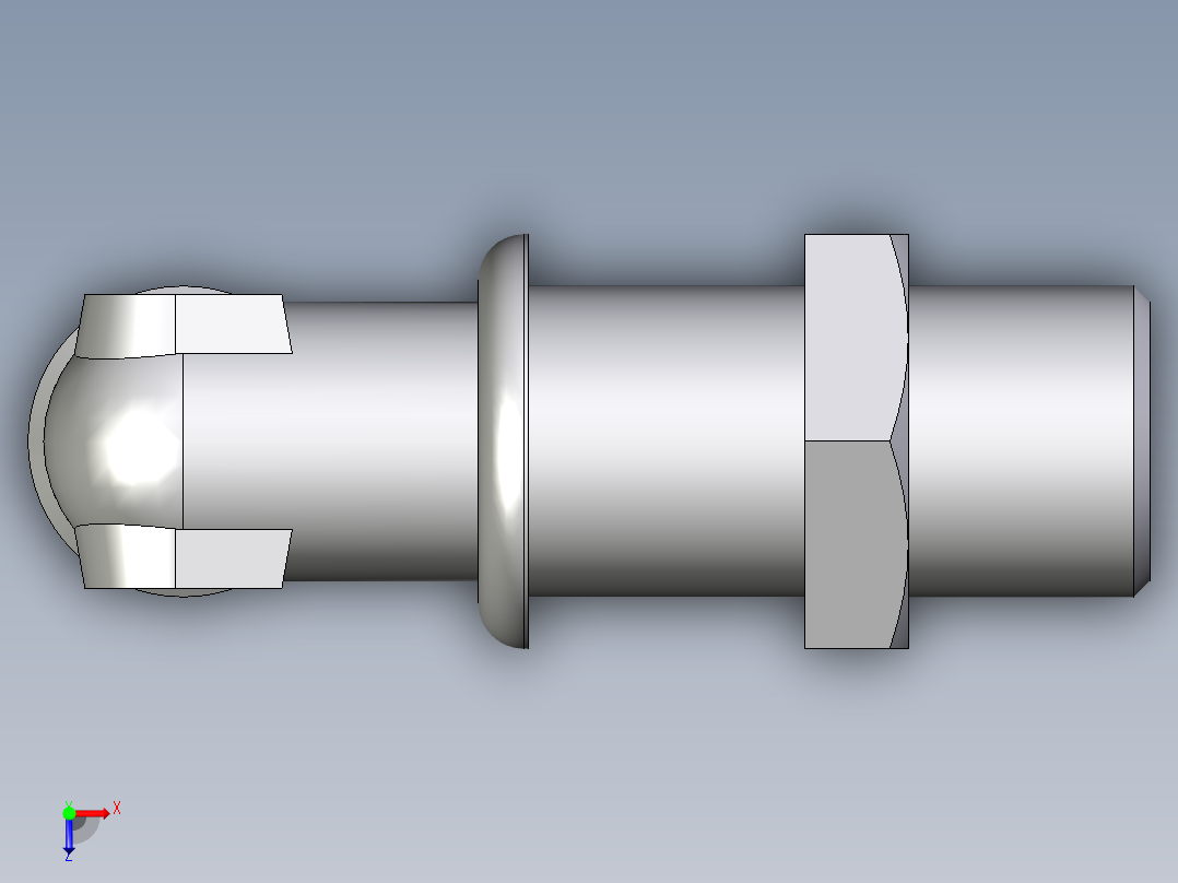 卡套式工业通用硬管接头EO_Bulkhead_elbow_WSV12LOMDCF俯视图
