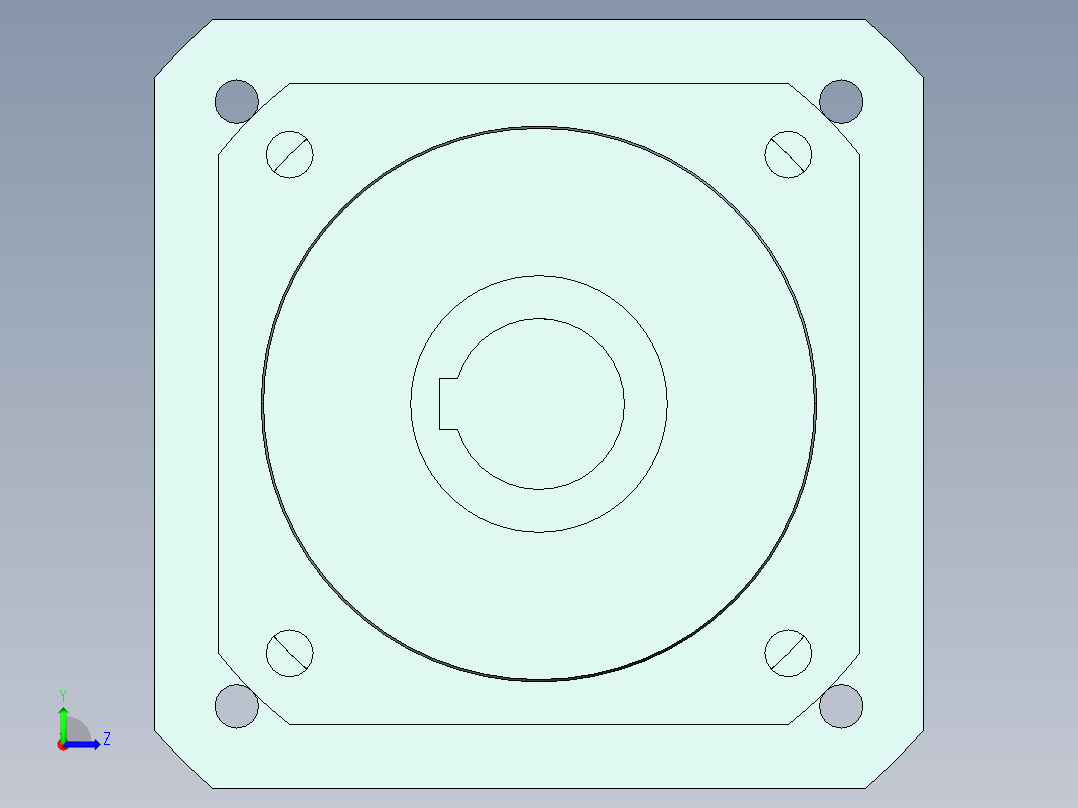 直齿孔PLX142-L1 35-114.3-200-M12-ZJ.stp左视图